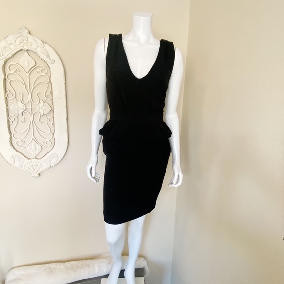 Maje Dresses & Skirts - Maje | Womens Black Snap Sleeve Robe Structuree Dress | Size: S